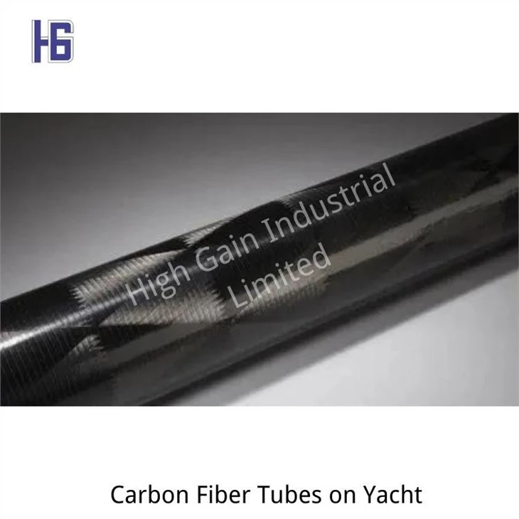 carbon fiber tubes on yacht