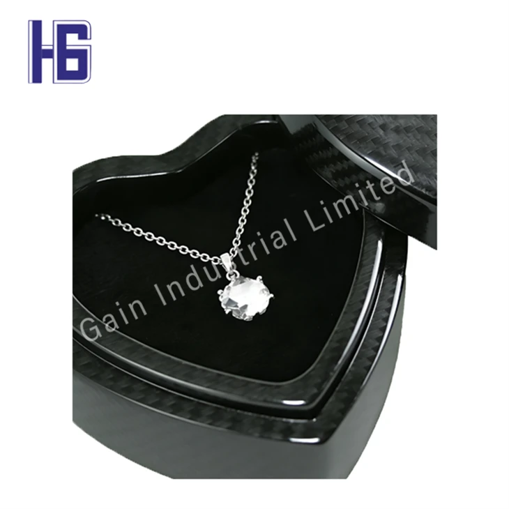 Carbon Fiber Jewelry Box Oval Shaped high quality
