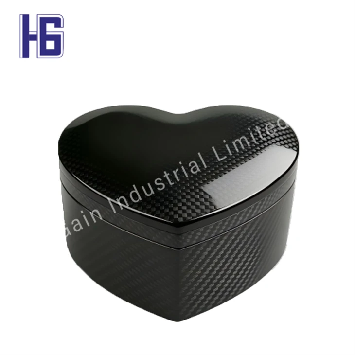 Carbon Fiber Jewelry Box Oval Shaped high quality