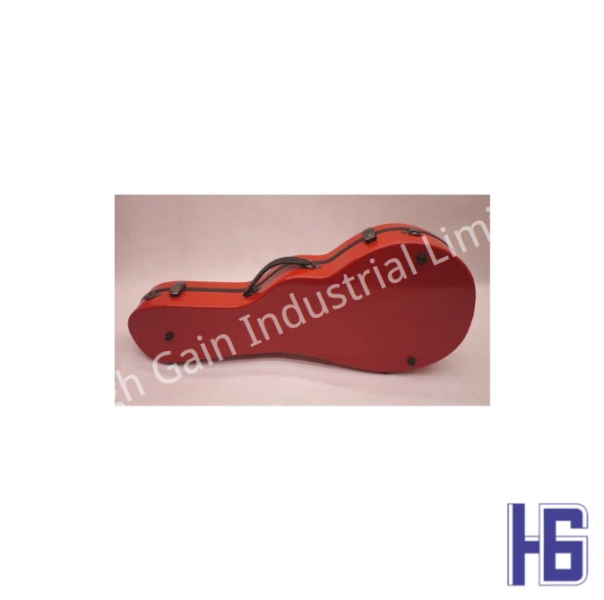 Mandolin F-Shaped Carbon Fiber Shell In Red