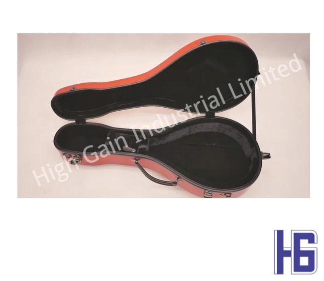 Mandolin Red A-shaped Carbon Fiber Case
